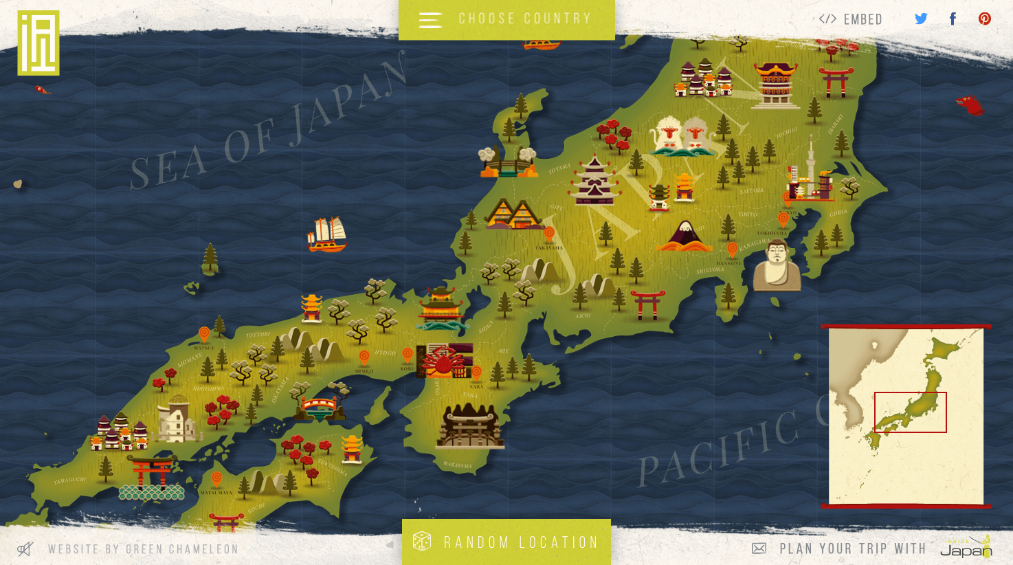 Awesome Interactive map of Japan