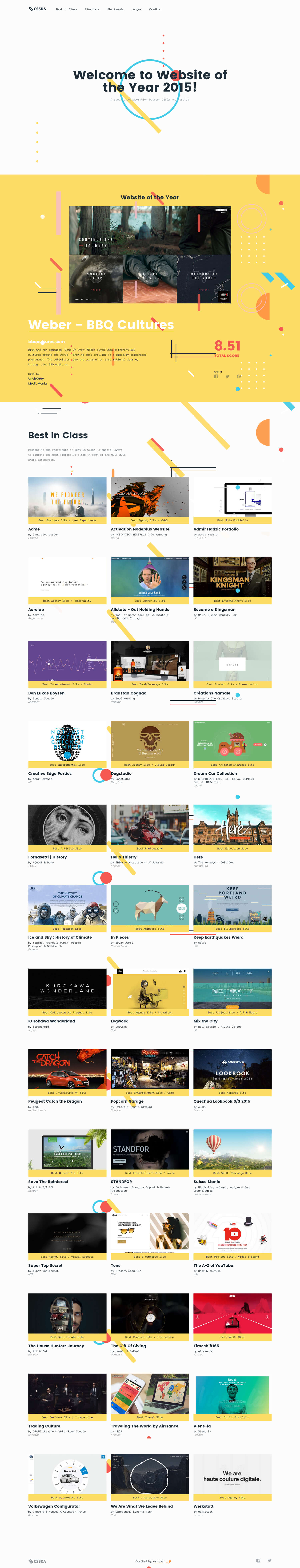 Website of the Year 2015 – CSS Design Awards
