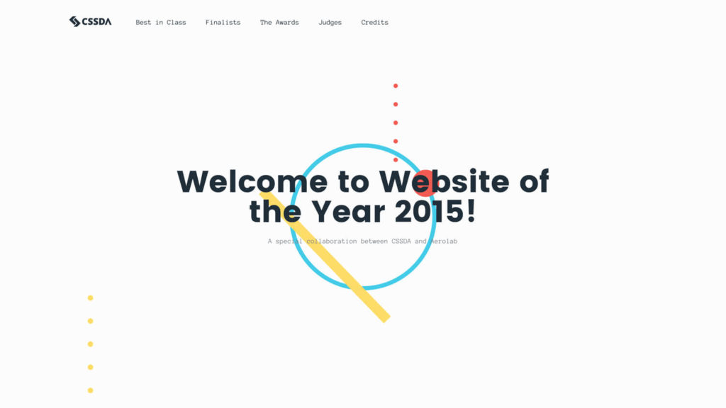 Website of the Year 2015 – CSS Design Awards