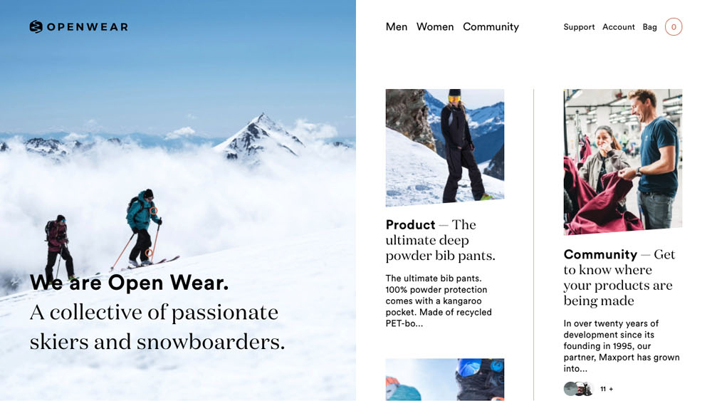 Open Wear: Sustainable Outerwear. Made affordable.