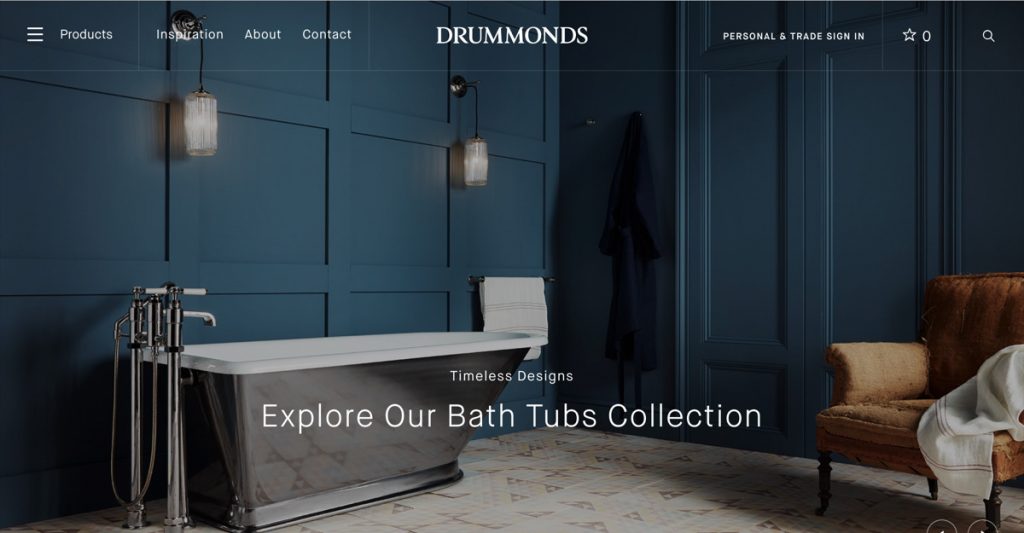 Classic Luxury Bathrooms from Drummonds; Cast Iron Baths and More…