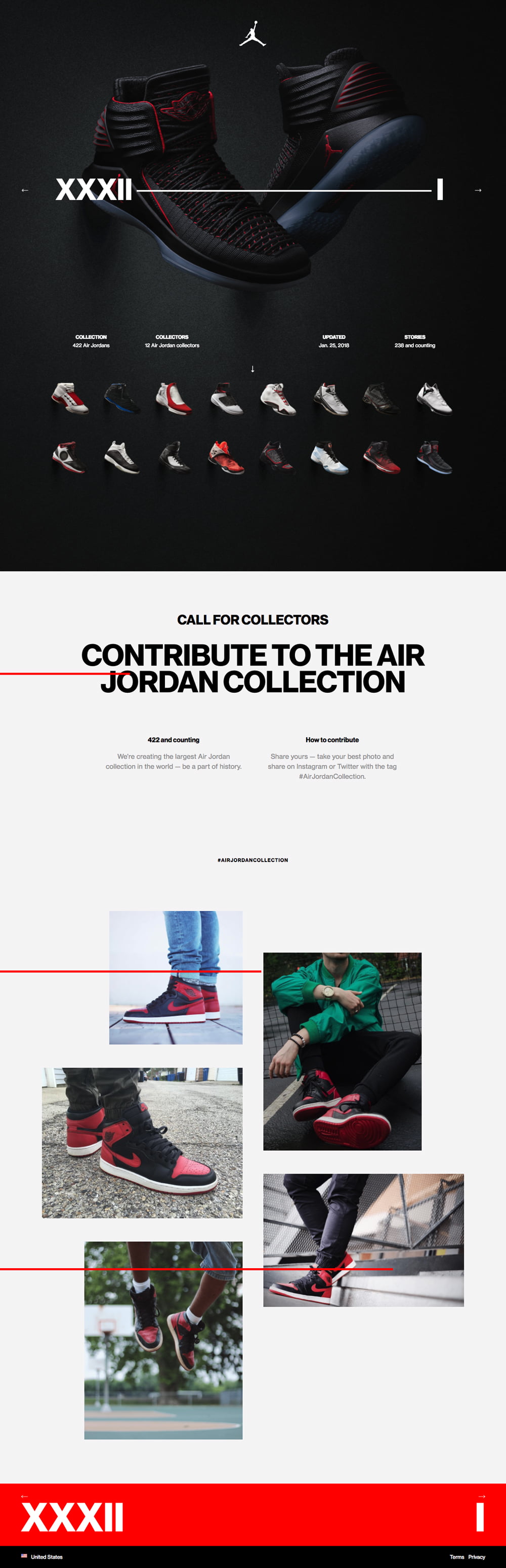 retro jordan collection